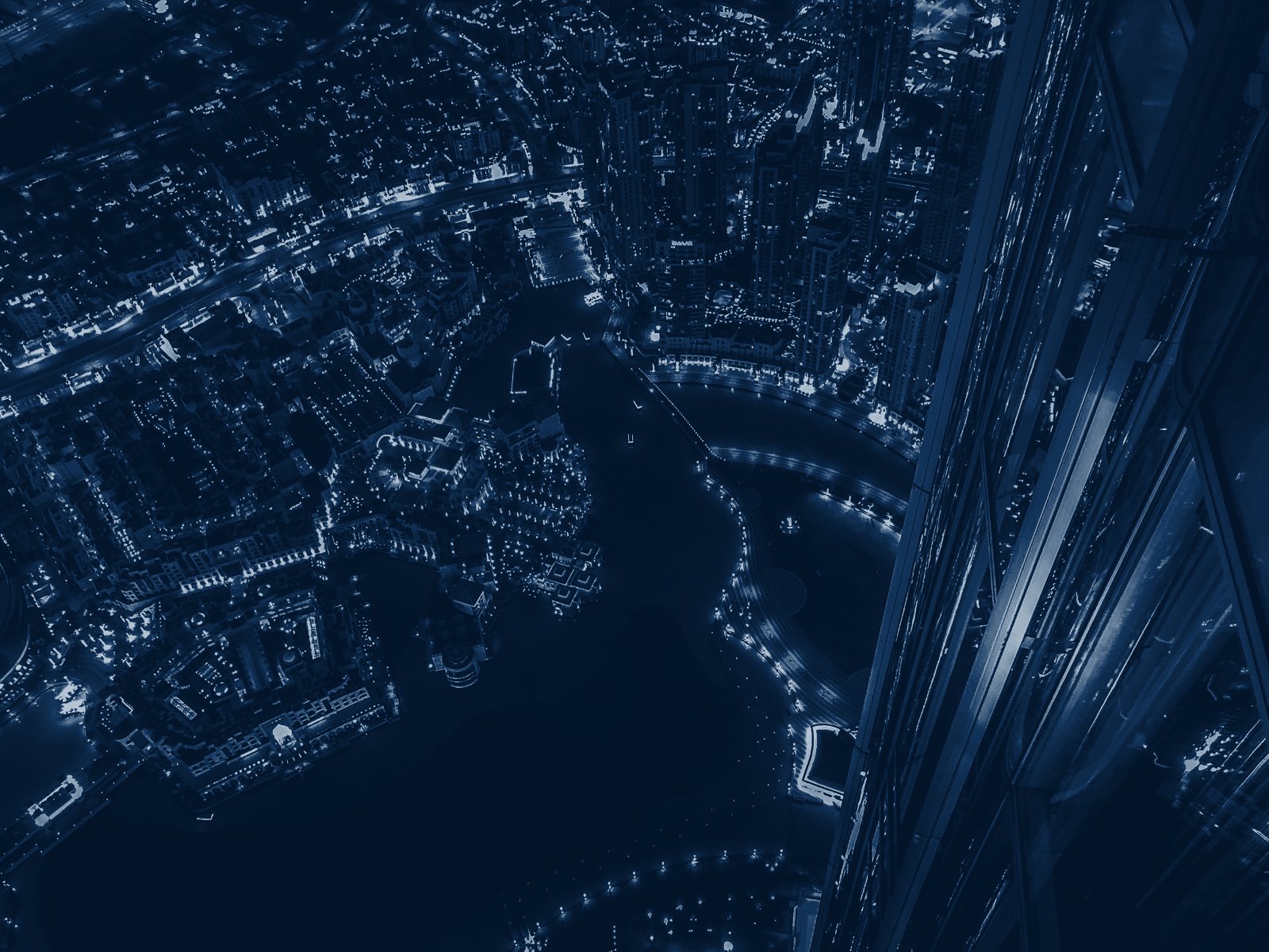 DFW metroplex at night